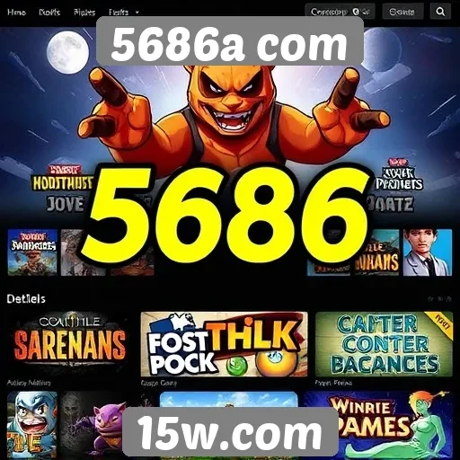 Acesso rápido aos jogos mais populares no site 5686a